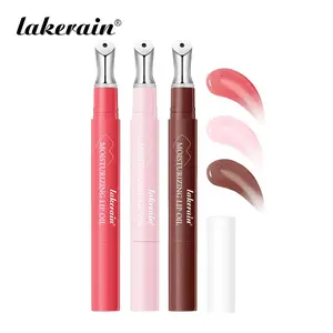3-Color Tinted Lip Essence Pen, Long-Lasting Hydrating Moisture Not Sticky, Moisturizer, Metal Massage Head and Rotating Design for Lip Care, 3-In-1 Hydration Base & Layering, Lip Care, Shea Oil