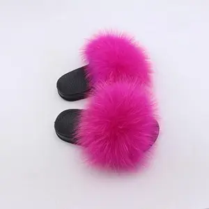 "HOT PINK" Fur Fluffy Flip Flops™️ fluffy slipper