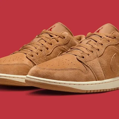 Nike Air Jordan 1 Low Flax Varsity Red HV4089-200 Men's Fashion Shoes NEW