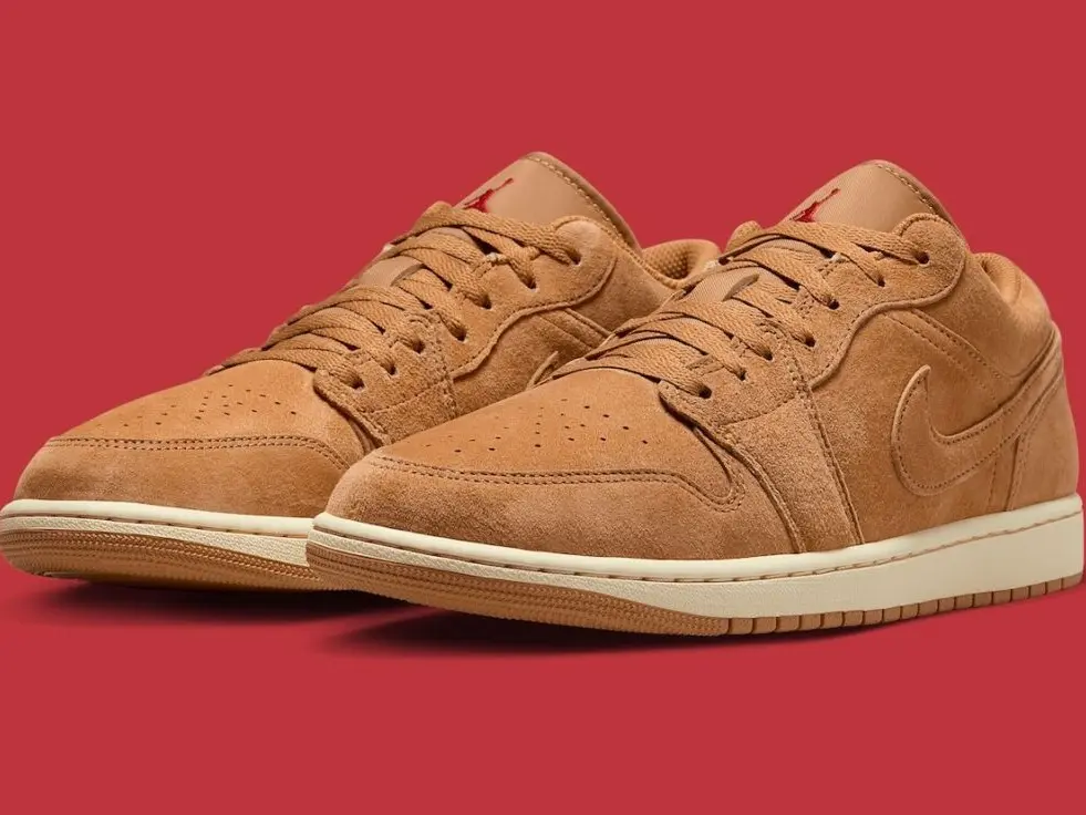 Nike Air Jordan 1 Low Flax Varsity Red HV4089-200 Men's Fashion Shoes NEW