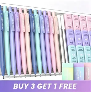 【Buy 3 Get 1】Cute Mechanical Pencil Set ,12PCS Pastel Mechanical Pencils 0.5 & 0.7mm, , with 720PCS Lead Refills + 21 Erasers | Aesthetic HB & 2B Art Drafting Pencils for Students, Writing & Sketching with Case tiktokshopspringglowup