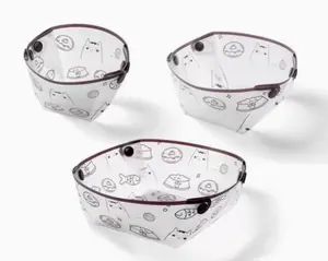 Folding dinner plate clear plastic cup