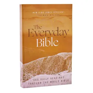 NKJV, The Everyday Bible, Paperback, Red Letter, Comfort Print: 365 Daily Readings Through the Whole Bible by Thomas Nelson [Paperback Book]