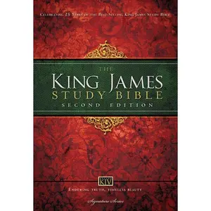 KJV Study Bible, Large Print, Hardcover, Red Letter: Second Edition by Thomas Nelson [Hardback Book]
