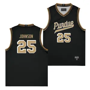 Purdue Men's Basketball Black Script Jersey  - JaJuan Johnson