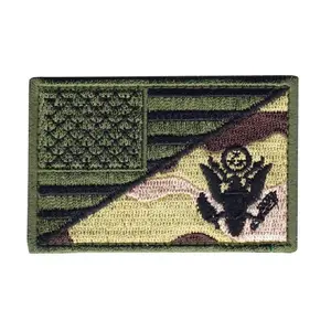 Army USA Flag Embroidered 3 X 2 Patch (ARM3)