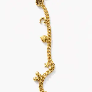 Celestial Gold Charm Keychain Luxe Edition with Elegant Chain Design for Bags and Accessories