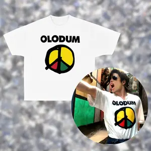 Olodum Brazilian Musical T-Shirt, Michael Jackson Peace Logo, Jackson T-shirt, Unisex Y2K Shirts, MJ Fans Gift, Cotton Unisex Shirt