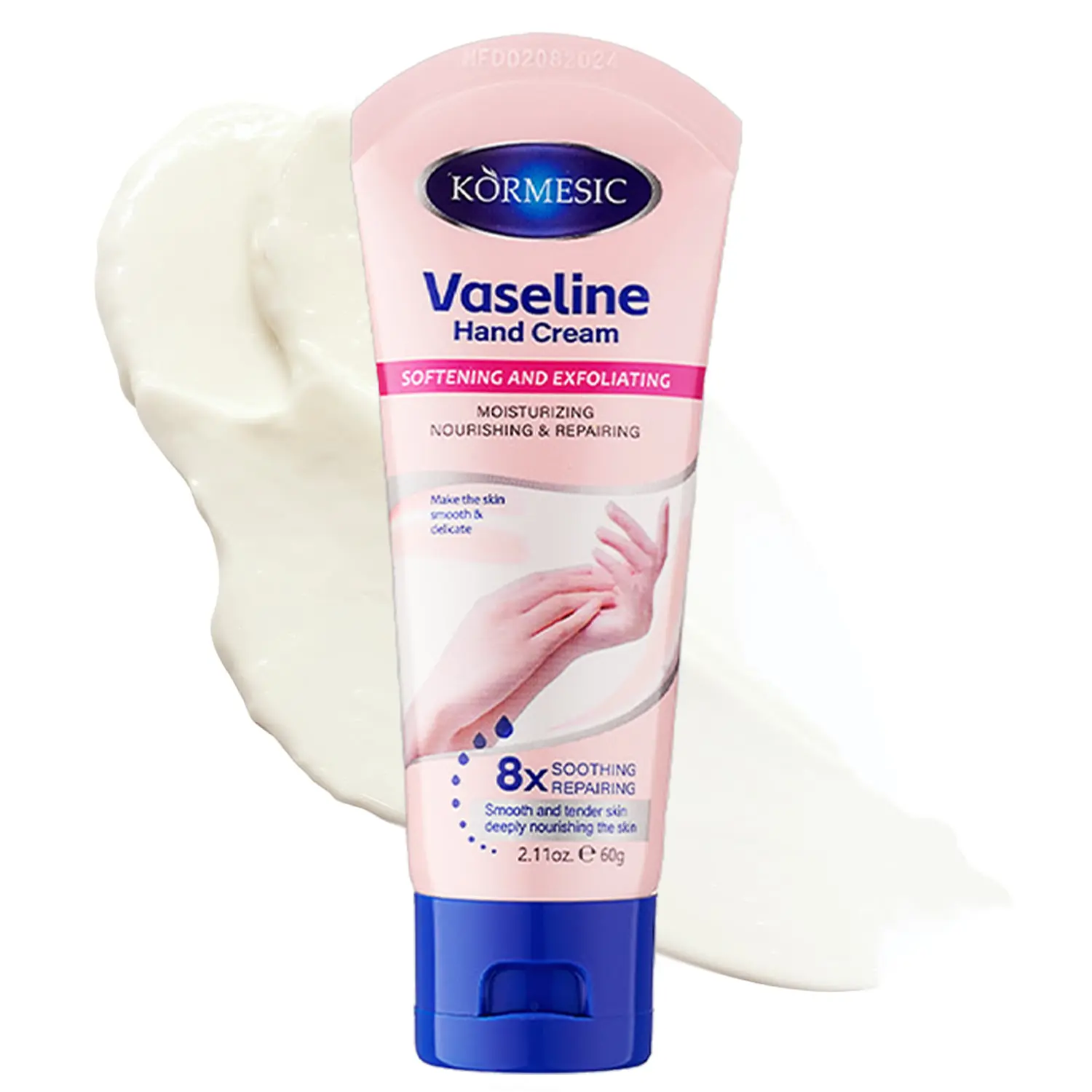 Intensive Repair Hand Cream for Dry Cracked Hands, Deep Moisturizing Hand Lotion with Shea Butter & Vitamin E, Fast-Absorbing Non-Greasy Hand Moisturizer for Women & Men, Travel Size Hand Care Cream, 2.11 Oz (60g)