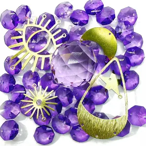 L356]Suncatcher Violet DIY Beads DIY Charms Set