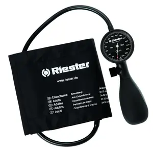 Riester  R1 Shock-Proof, White, 3 Adult Large & Child, Latex-Free with Storage Box Sphygmomanometer