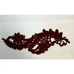 Maroon Embroidered Applique