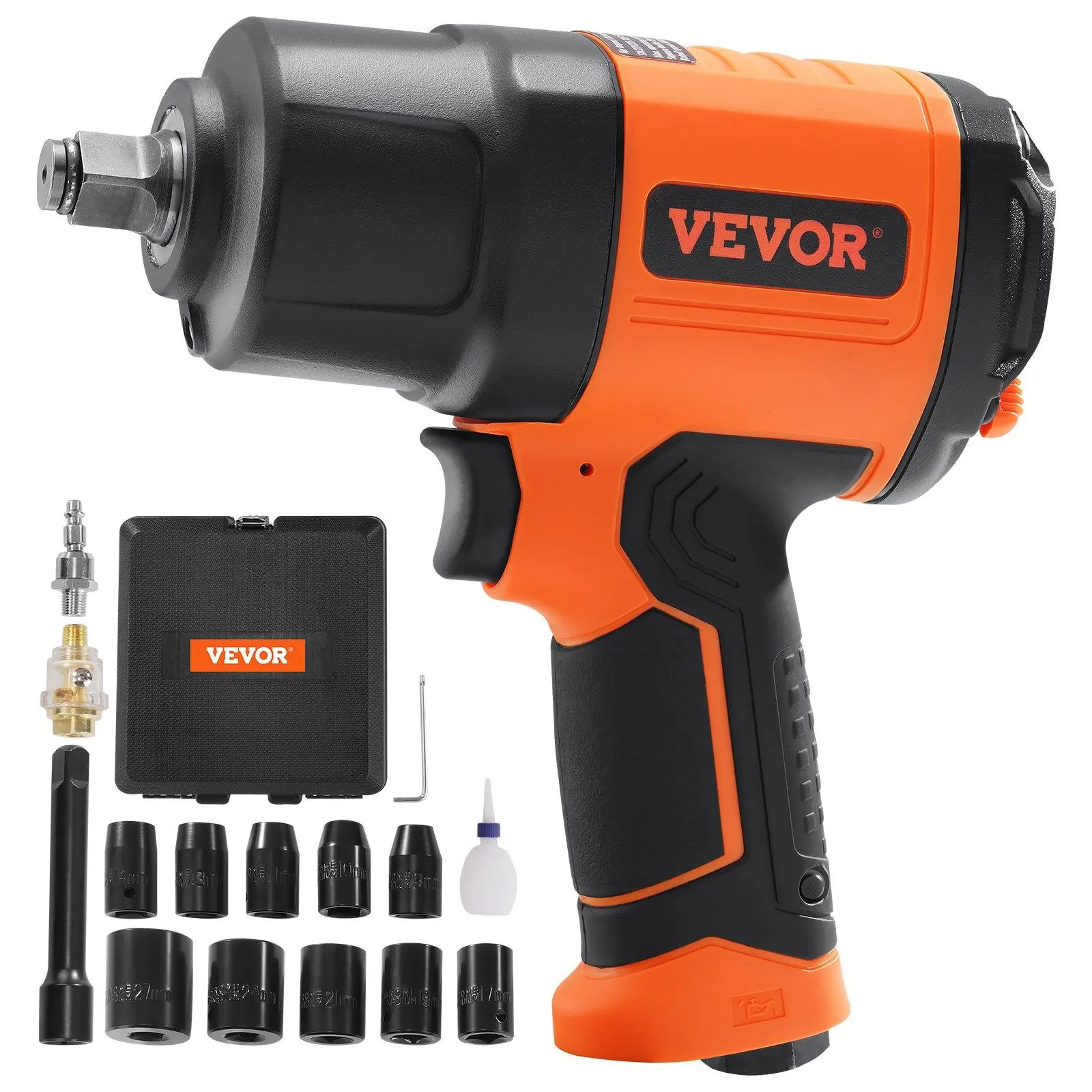 【Summerfinds】VEVOR Air Impact Wrench, Drive Air Impact Gun Nut-busting Torque, Lightweight Pneumatic Tool for Auto Repairs and Maintenance compactimpactwrench
