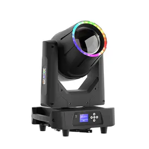 SHEHDS IP65 Waterproof Moving Head Stage Lights 380W 19R Bulb(7500K) 17 Gobos 14 Colors Spotlights 2 Prisms Beam/Frost/Wash/Strobe Effect DJ Lights DMX512 Disco Lights for Outside/Indoor Party Show