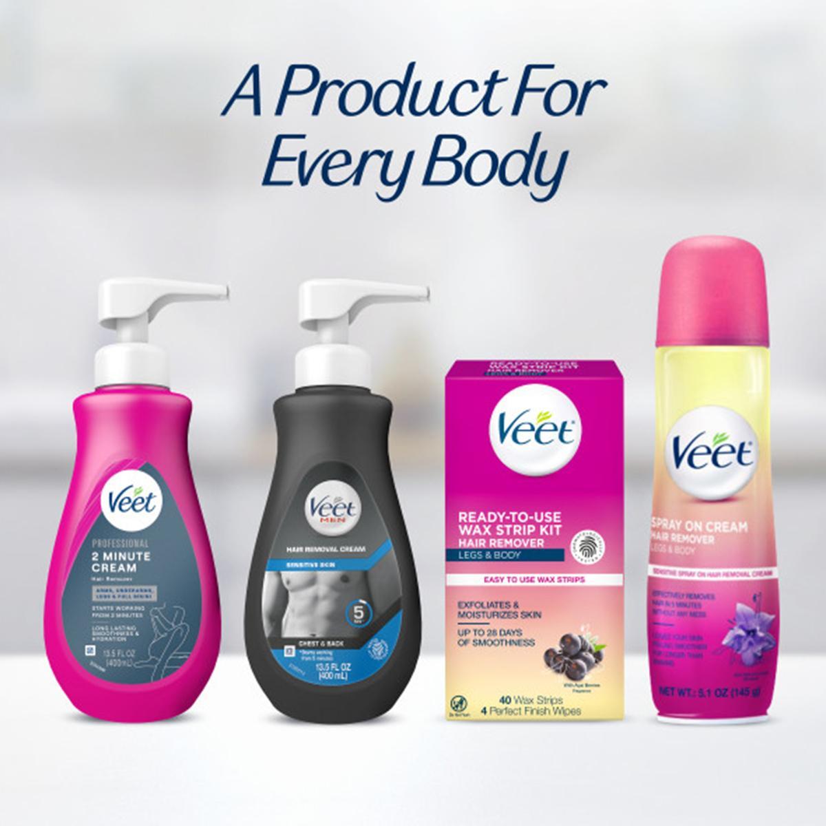 Veet Professional Dermatologically Tested 13.5 Fl Oz. 2 Minute Hair Removal Cream with Spatula for Arms, Underarms, Legs & Full Bikini Veet Professional Dermatologically Tested 13.5 Fl Oz. 2 Minute Hair Removal Cream with Spatula for Arms, Underarms, Legs & Full Bikini