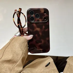 Amber Phone Case Casing for Apple iPhone 17 Pro Max, Fashionable Women's Simple Design, Fits iPhone 16 Pro Max, 15 Pro Max, 14 Pro, 13 Pro