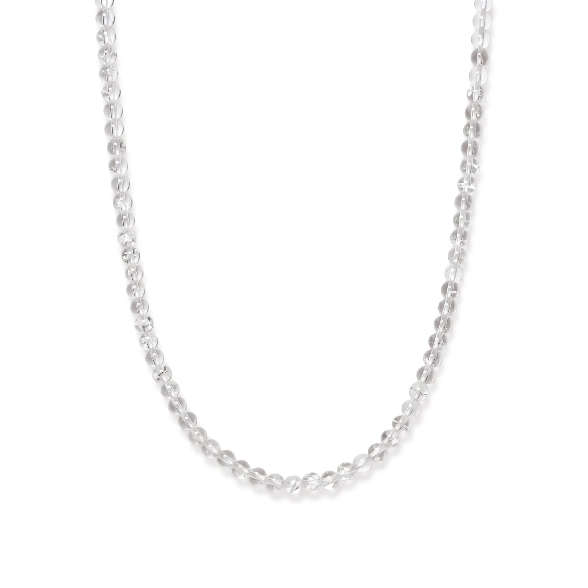 Clear Quartz Beaded Necklace Mini