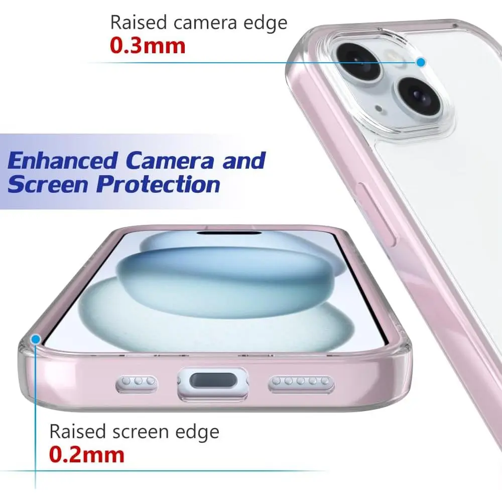 Phone Case for iPhone 16 15 14 Plus 13 12 Pro Max, Clear Cute Aesthetic Transparent Phone Case for iPhone 16 15 14 Plus 13 12 Pro Max, Clear Cute Aesthetic Transparent