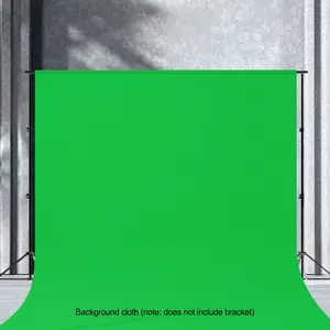 Take photos with green background cloth and live broadcast screen, Photography camera accessories, 59.06*78.74 inches/78.74*118.11 inches thick high-density background cloth, suitable for home videos, live broadcasts, and meetings, Photography Tool