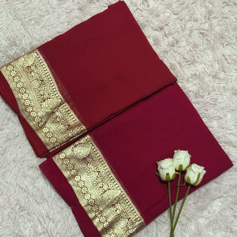 Teej special saree without blouse (pico done)