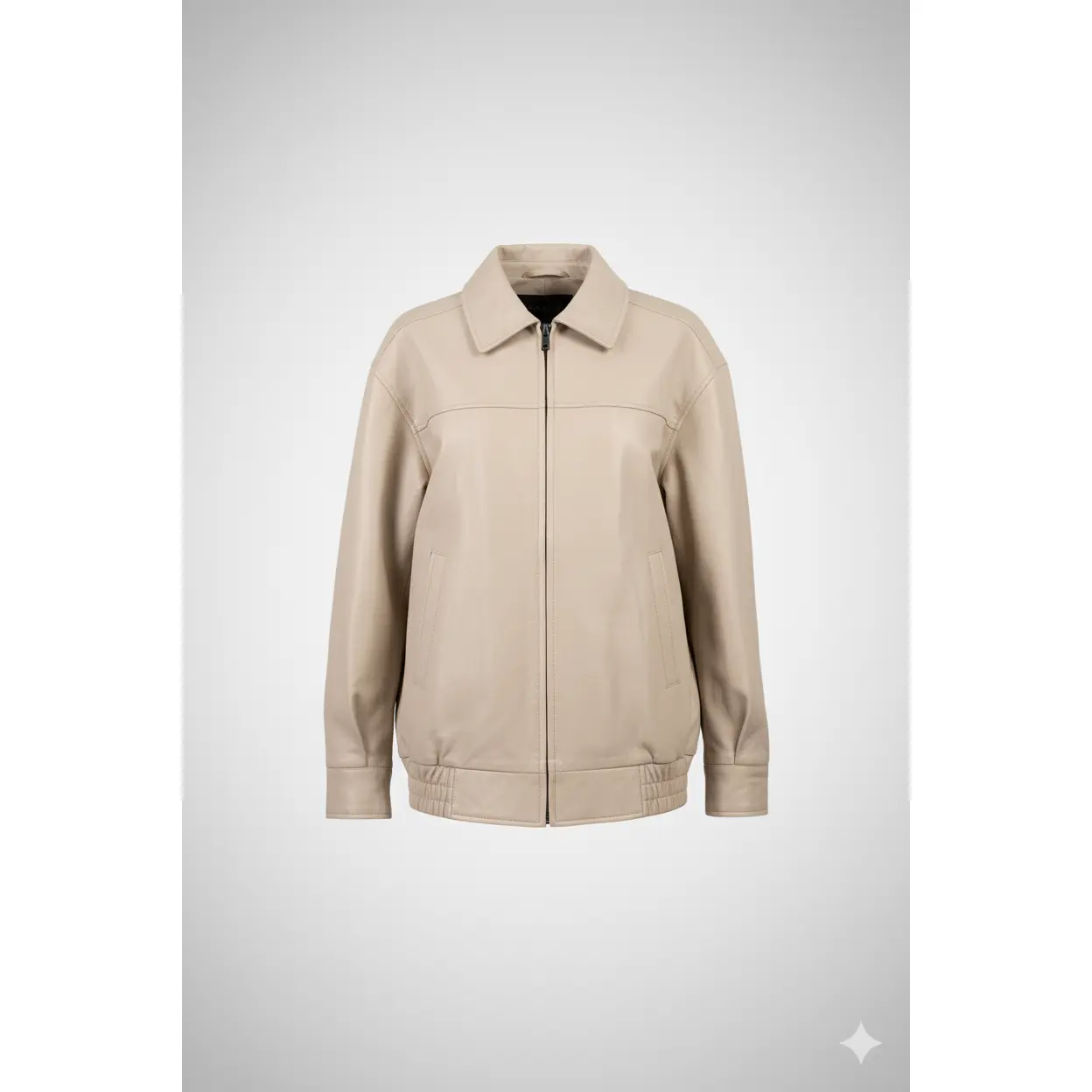 Men’s Biker Beige Jacket