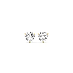 Round 3-Prong Martini Lab Diamond Studs