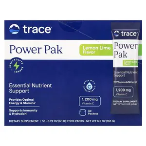 Trace Power Pak, Lemon Lime, 30 Stick Packets, 0.22 oz (6.1 g) Each