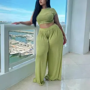 2025 New Fashion Women's Comfortable Casual Plus Size Two-Piece Set Clothes Womenswear