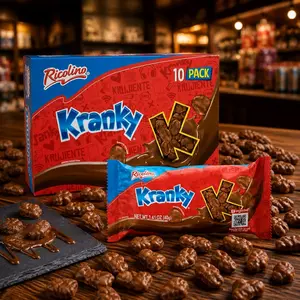 Box Ricolino Kranky 10 pack chocolate covered cornflakes