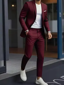 2pcss Stylish Classic Men'S Suit - 2pcss Set - Wedding - Interview - Formal Attire for Gatherings - Jacket - Trousers