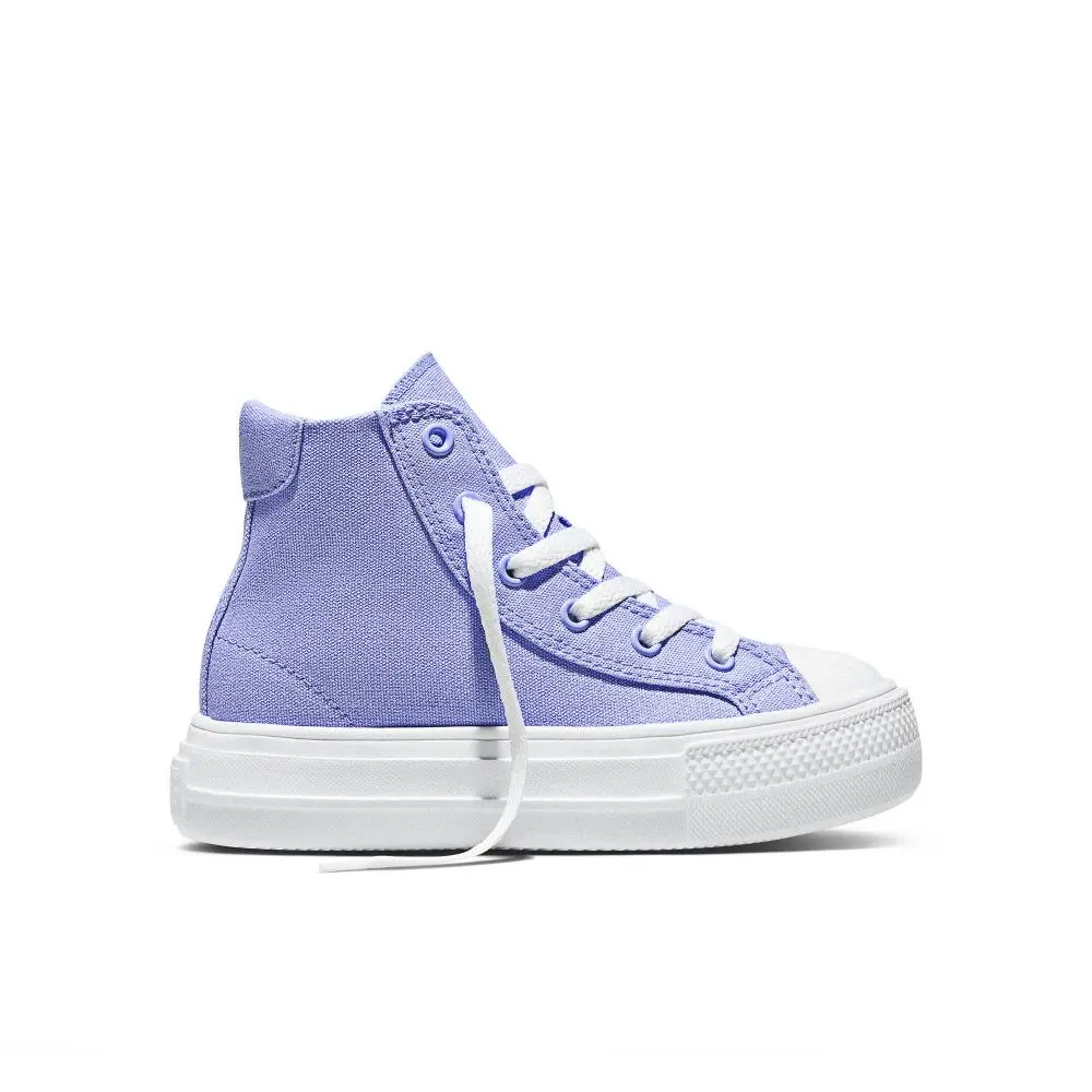 Converse Kids' Platform High Top Sneakers - Blue 4