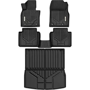 YITAMOTOR Custom Fit 2023 Mazda CX-50 Floor Mats for All-Weather Use Black 1st & 2nd Row Trunk Mats