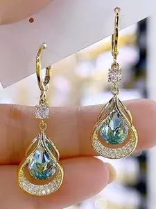New Creative Earrings Teardrop Earrings Fashionable and Simple Party Commemorative Gifts Versatile and Exquisite Christmas and Birthday Gifts for Family and Friends Tear Drop Earring