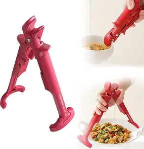 Hot Plate Gripper,2 In 1 Silicone Anti-Scalding Plate Gripper,Anti Scald Bowl Holder Clip,For Hot Dishes Plates, Oven Microwave Cooking Safe