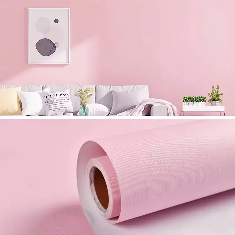 Peel and Stick Macaron Wallpaper - Eco-Friendly, Removable, No-Glue, No-Residue, Renter-Friendly Peel and Stick Wallpaper for Room Decor, House Decor (Single Roll), Adhesive Film Wall Stickers & Mur