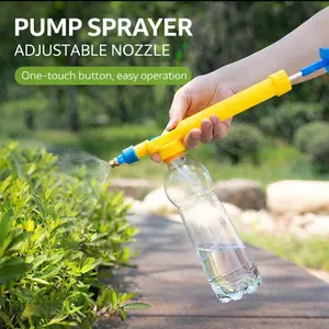 Sprinklers, Garden Sprinklers, Ideal Choice for Succulents And Small Potted Plants, Plant Spraying Device, Gardening Tools, Easy to Use, Beverage Bottle Spray, Household Watering Can, Push-Pull Type