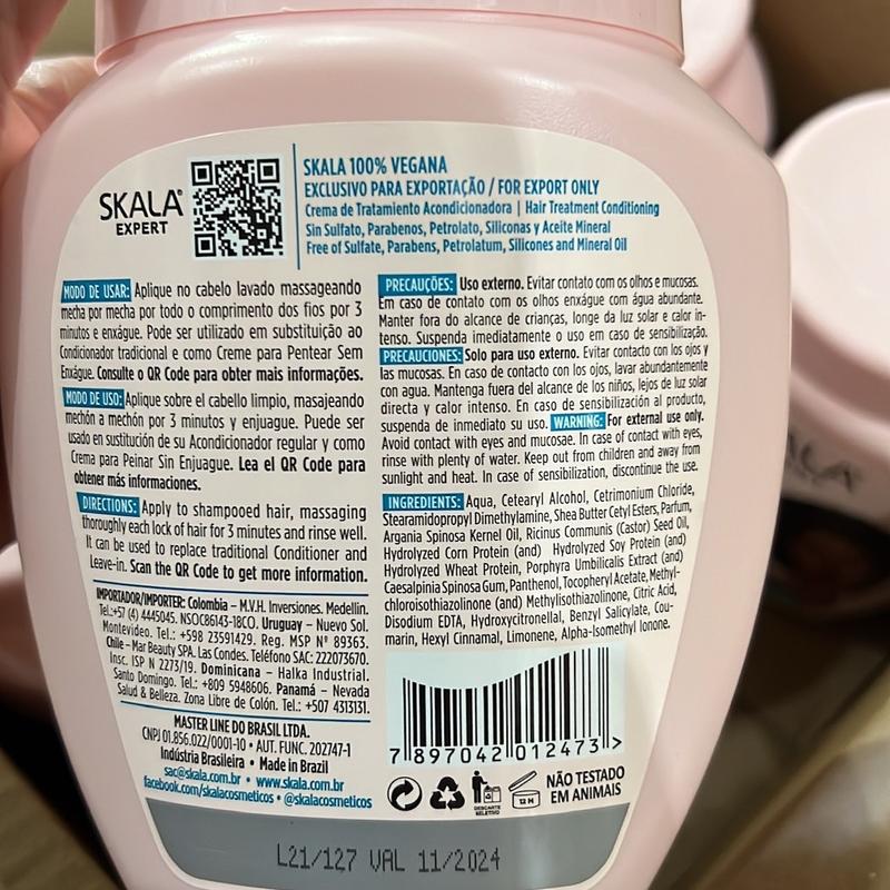 Skala Divino Potao Hair Styling Cream for Curly Hair mais crespos Gel Haircare