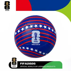 FIFA World Cup 26 Soccer Ball, Official Licensed Size 5 USA Stars & Stripes Match Ball, Durable All-Weather Training Football with Trophy Emblem, Soccer Fan Gift for Men Boys Kids, Watch Party, Adults