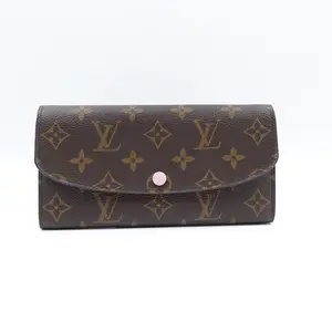 Pre-owned Louis Vuitton Coated Canvas Small Leather Goods Emilie Monogram Wallet T10383254