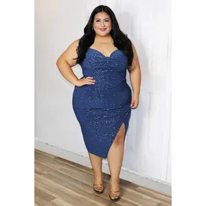 Sandra Glittery Midi Dress Divas Boutique