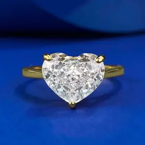 【#ZA66】(Caleb) 3CT Lab Made Gemstone Fashion Jewelry Ring