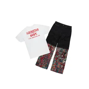 Lake White/Red T-Shirt/Tapestry Baggy Jean Bundle