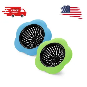 2 Pcs Kitchen Sink Strainer, Upgraded Silicone Sink Drain Strainer