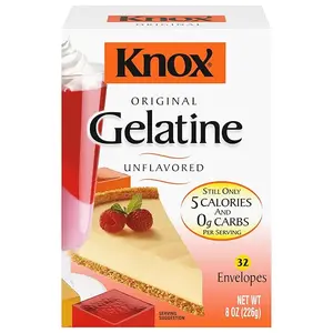 Knox Original Unflavored Gelatin, 32 ct Packets Snack Dessert