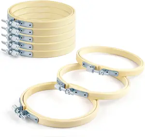 8 count 3 Inch Embroidery Hoops,  Frame Circle Cross Stitch Hoop Ring Embroidery Hoops Set for Embroidery and Cross Stitch