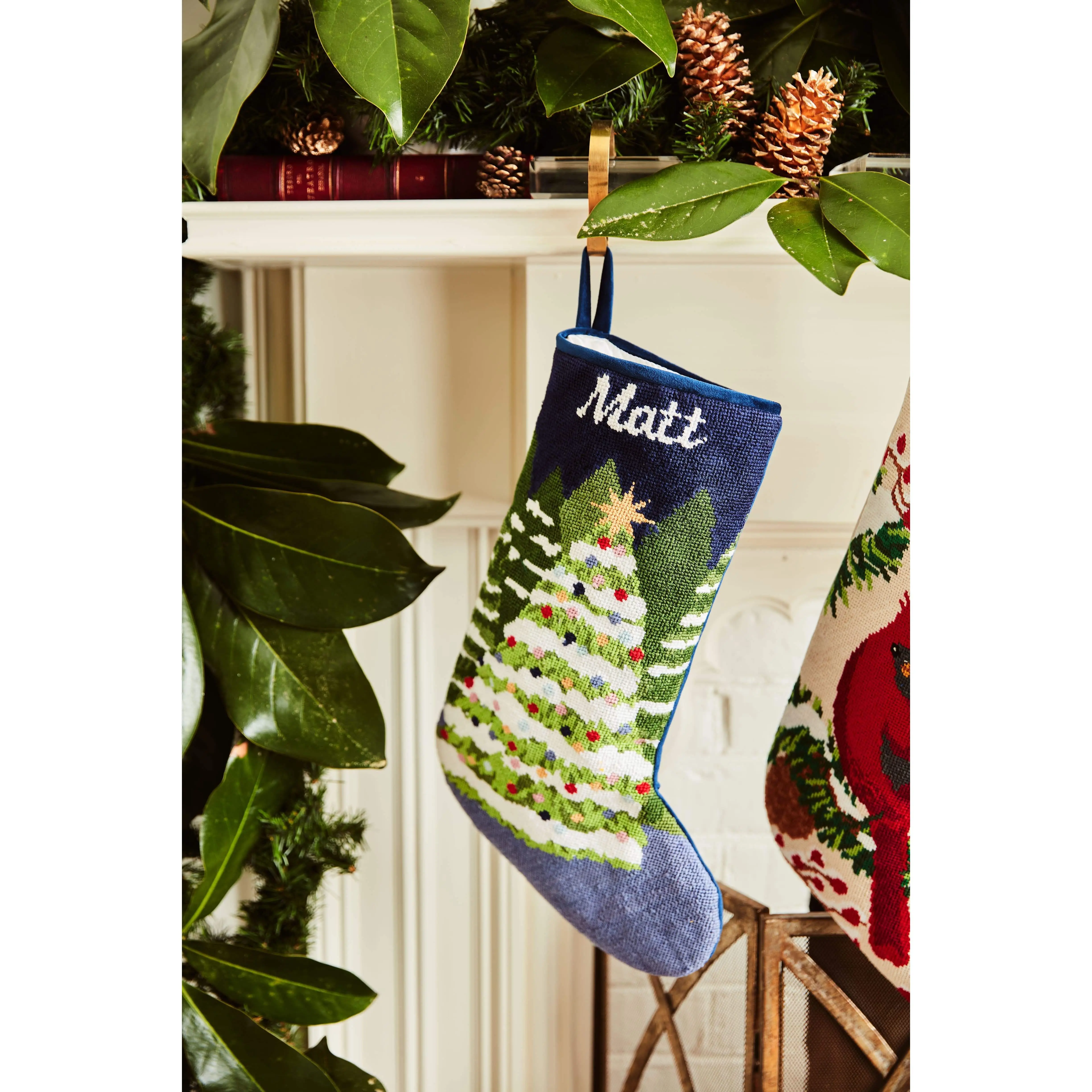 PREORDER FOR 2026: Winter Wonderland Full Size Needlepoint Christmas Stocking
