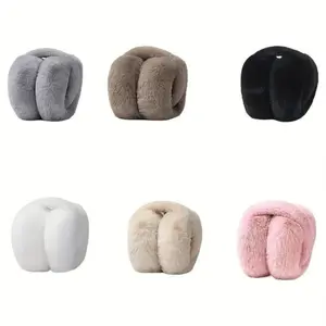 Solid Soft Plush Ear Keep Warmer Winter Earmuffs for Women Men Fashion Outdoor Earflap Protection Ear-Muffs Ear Cover