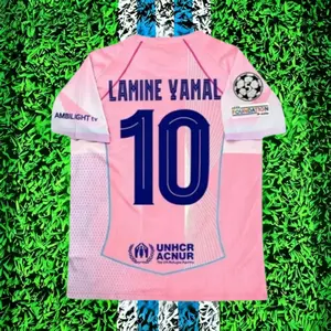 2026 season pink new jersey fan version Yamal 10 football jersey