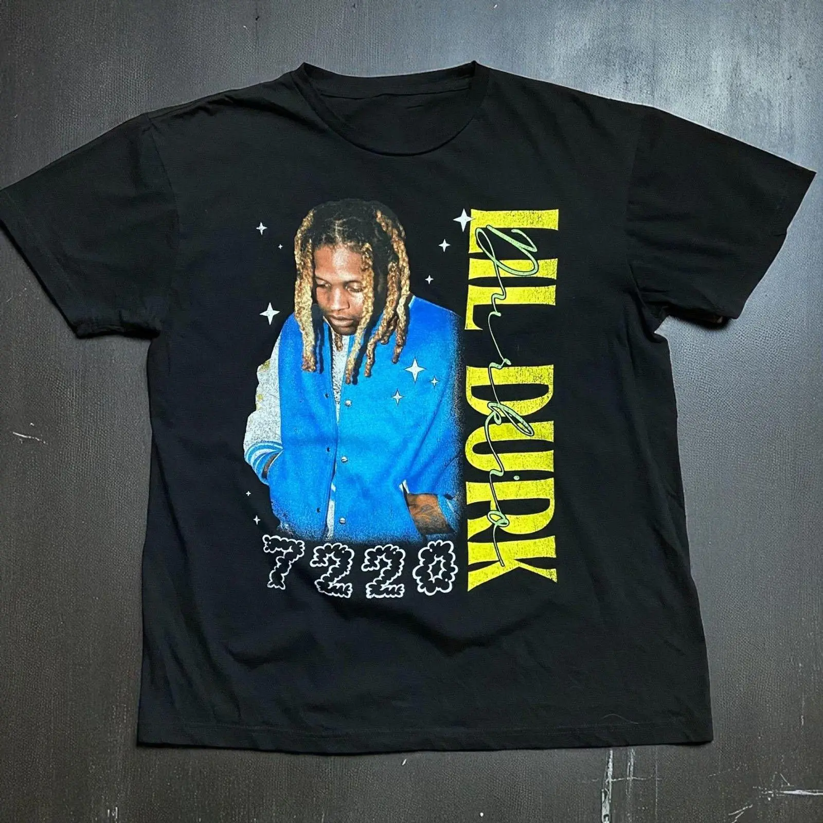 Lil Durk Official Merchandise 7220 Rapper Rap T-Shirt Black Men's Size