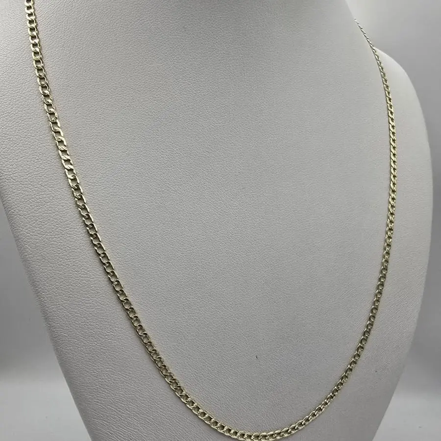 10K Gold Cortebrillo Necklace, Fashion Costume Jewelry Accessory